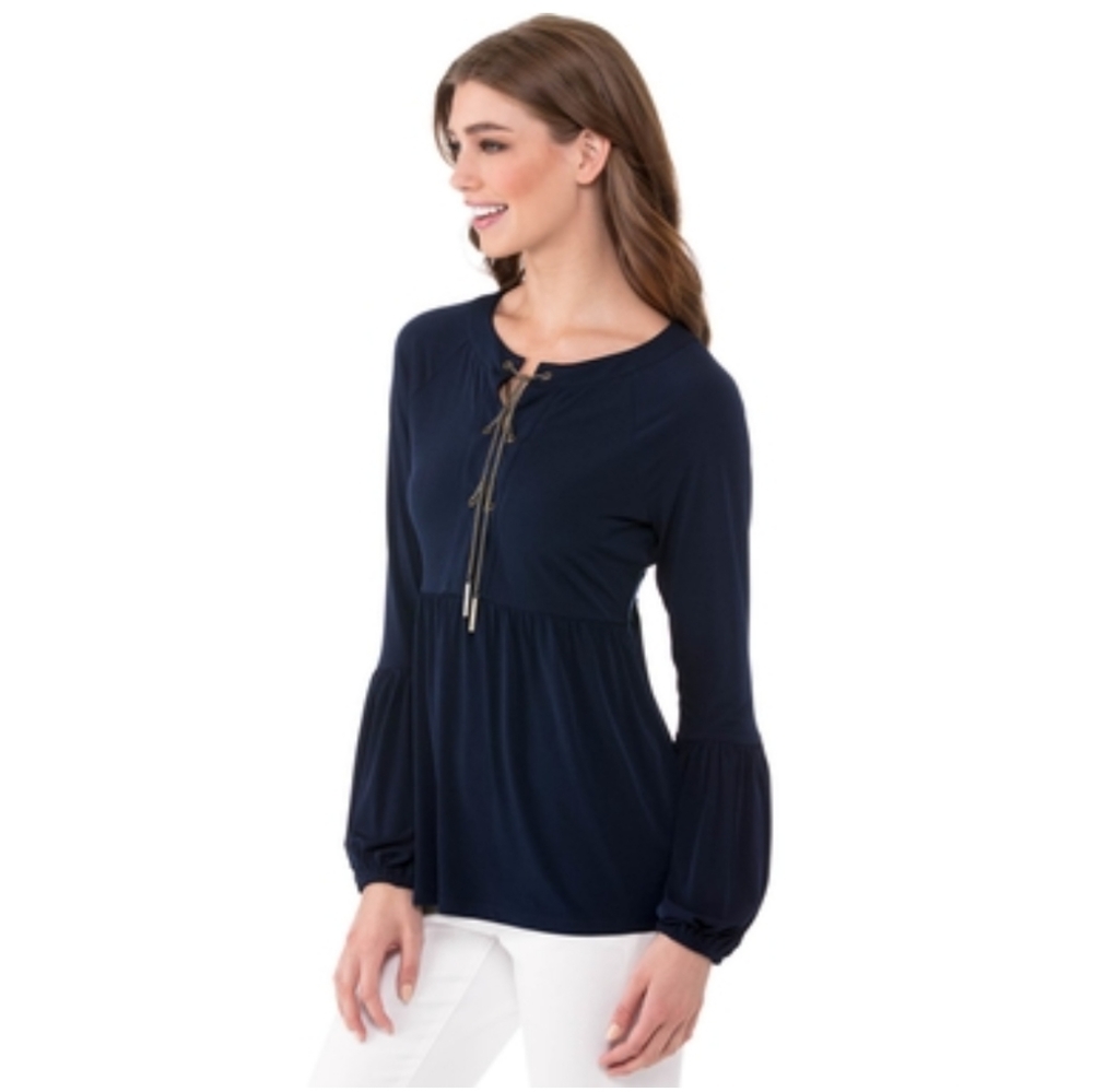 WOMEN'S MICHAEL KORS BASIC BLOUSE TRUE NAVY